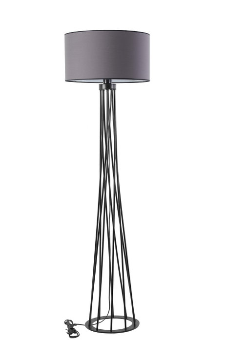 Opviq Lámpara de Pie Industrial Gris Oscuro Opviq Lámpara de Pie Industrial Gris Oscuro